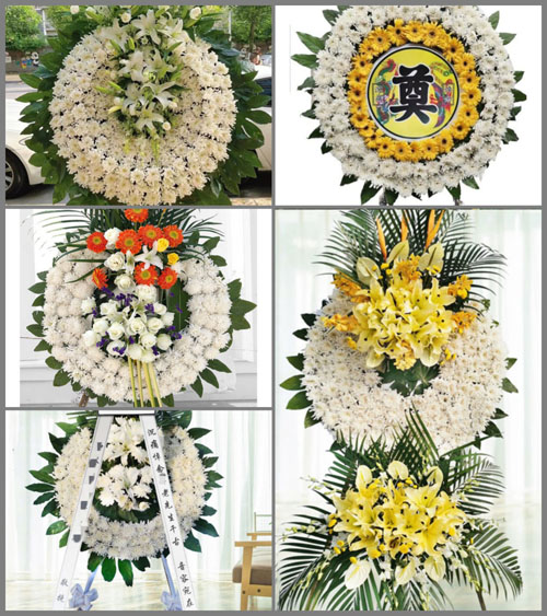 安徽池州市东至县龙泉镇何村村花圈速递